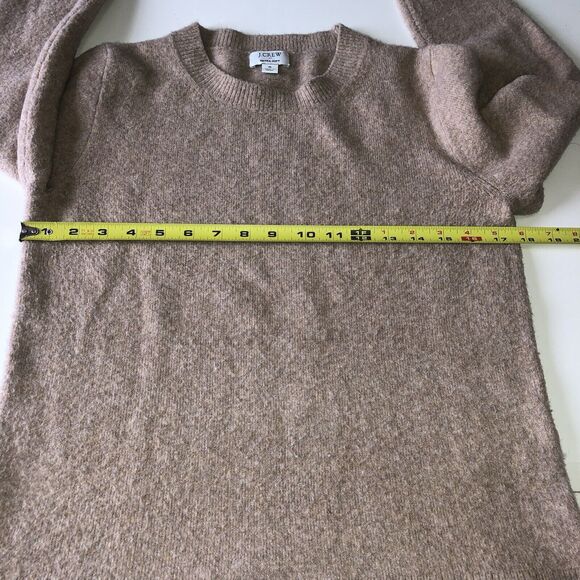 J.Crew Women’s Extra Soft Sweater Split Hem Brown Wool Blend Size Small - Picture 4 of 15